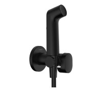 Гигиенический душ hansgrohe Bidette 1jet S внешняя часть со шлангом и держателем матовый черный 29232670