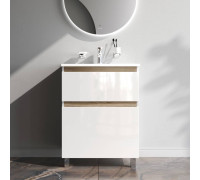 Тумба под раковину напольная AM.PM X-Joy 65 см 2 ящика белый глянец M85AFSX0652WG