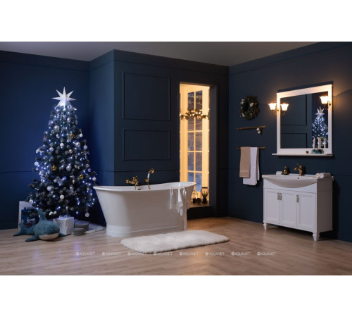 Зеркало Aquanet Валенса 105 New белый матовый 00238830