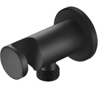 Шланговое подсоединение с держателем душа Aquatek матовый черный AQ2455MB