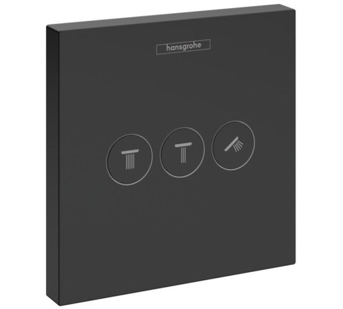 Вентиль Hansgrohe ShowerSelect для 3 потребителей скрытый монтаж матовый черный 15764670