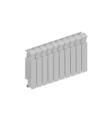 Радиатор биметаллический RIFAR MONOLIT 350 10 секций боковое подключение RAL 9016 MN-350-10