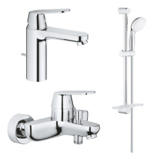 Набор для ванны GROHE Eurosmart Cosmopolitan 3 в 1 со смесителями и душевым гарнитуром 1000179