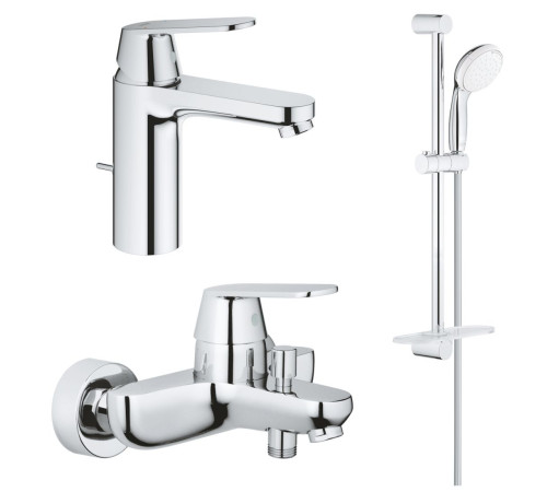 Набор для ванны GROHE Eurosmart Cosmopolitan 3 в 1 со смесителями и душевым гарнитуром 1000179