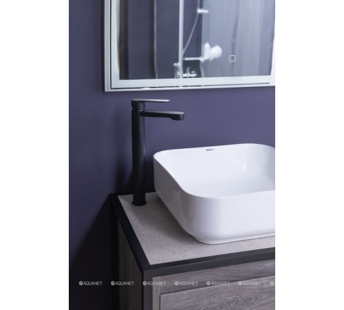 Смеситель для умывальника Aquanet Passion высокий черный матовый AF300-11B