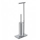 Стойка напольная Colombo Design Square с держателем т/б и ершиком хром B9907.CR