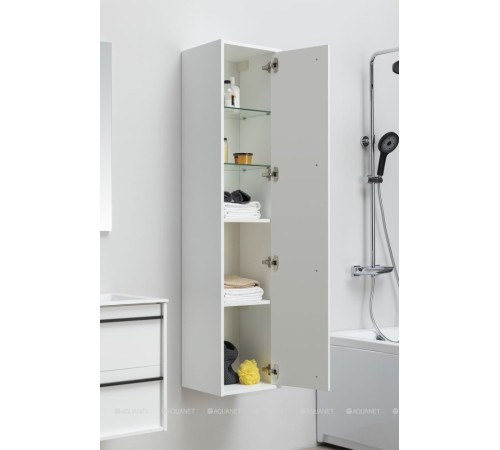 Шкаф-пенал Aquanet Lino 35 белый матовый 00253909