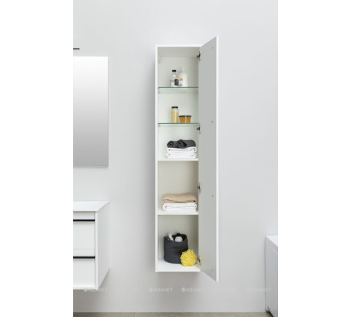 Шкаф-пенал Aquanet Lino 35 белый матовый 00253909