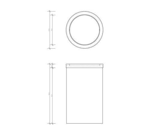 Корзина для бумаги Decor Walther DW 124 20x32 см с крышкой напольная черный матовый 0607960