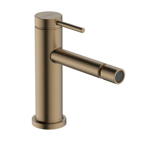 Смеситель для биде hansgrohe Tecturis S однорычажный со сливным гарнитуром шлифованная бронза 73201140