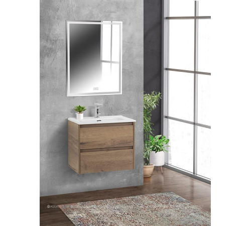 Тумба под раковину BelBagno Kraft 70 см подвесная 2 ящика Rovere Tabacco KRAFT 39-700/390-2C-SO-RT