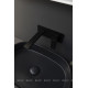 Раковина накладная Allen Brau FANTASY Oval 550x360 мм черный матовый 4.11022.31