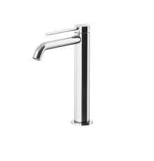 Смеситель для раковины Gattoni Circle Two высокий 227 мм с донным клапаном хром 9146/91C0