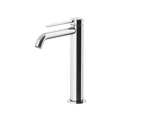 Смеситель для раковины Gattoni Circle Two высокий 227 мм с донным клапаном хром 9146/91C0