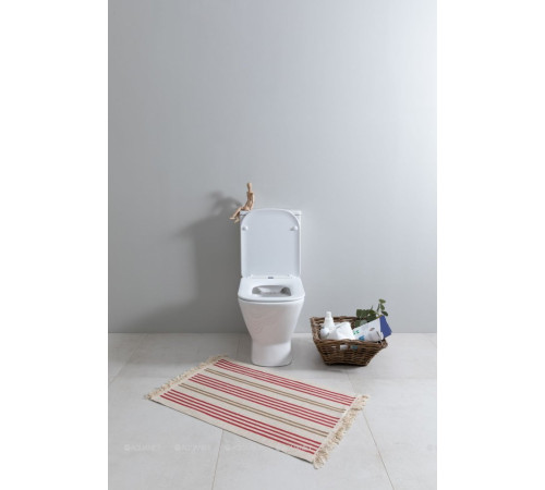 Чаша напольного унитаза Aquanet Fine-C Rimless с сиденьем Soft Close Slimseat FINE-C