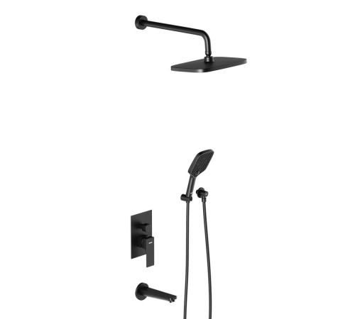 Встраиваемая душевая система AM.PM Gala со смесителем и изливом черный 953510300