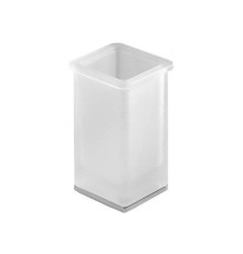 Стакан настольный Colombo Design Lulu хром матовое стекло B6241.CR-VAN