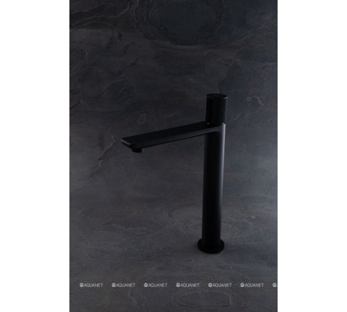 Смеситель для умывальника Allen Brau Liberty высокий излив 155 мм черный матовый 5.33002-31