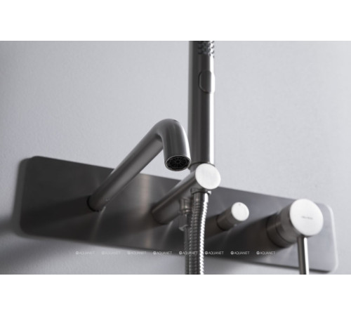 Смеситель для ванны встраиваемый Allen Brau Priority 3.0 излив 200 мм никель 5.31A06-BN