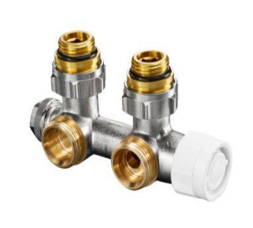 Узел нижнего подключения Oventrop Multiblock T угловой 3/4 x 1/2 НР латунь 1184084