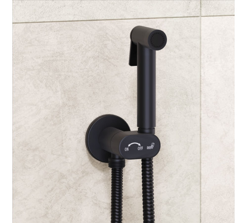 Гигиенический душ со смесителем RGW SP-210B черный 581408210-04