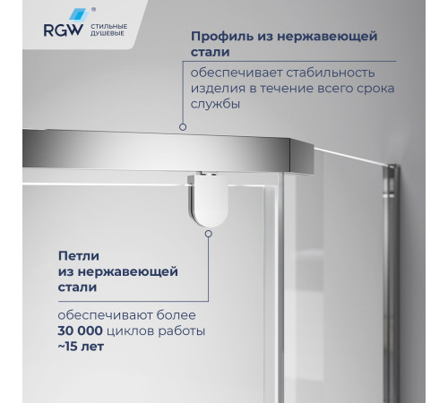 Душевой уголок RGW Passage PA-83 800x800 мм 78088388-11
