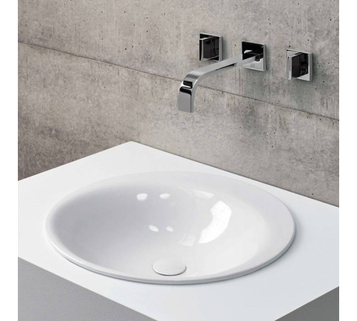 Раковина встраиваемая Bette Lux Oval Couture 50х50х10 см 1 отв. белый A220-000 HLW1