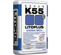 Клеевая смесь белая Litokol LitoPLUS K55 25 кг 63252