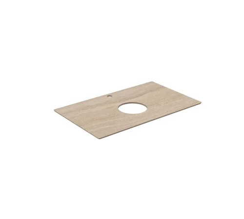 Столешница из керамогранита Kerama Marazzi Риальто 80 см 1 отв. бежевый натуральный PL1.SG560420R/80