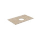 Столешница из керамогранита Kerama Marazzi Риальто 80 см 1 отв. бежевый натуральный PL1.SG560420R/80