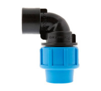 Угольник ПНД резьбозажимной Джилекс 20 мм х 1/2 ВР 9280