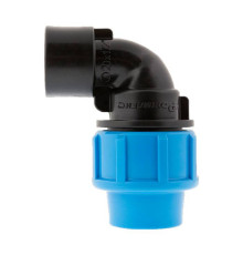 Угольник ПНД резьбозажимной Джилекс 20 мм х 1/2 ВР 9280