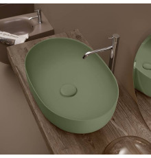 Раковина накладная Kerasan Nolita 60х40 см без отв. Verde 534311