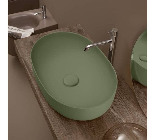 Раковина накладная Kerasan Nolita 60х40 см без отв. Verde 534311