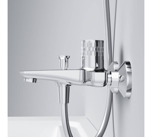 Смеситель для ванны и душа AM.PM Gem с индикацией температуры F90A10400