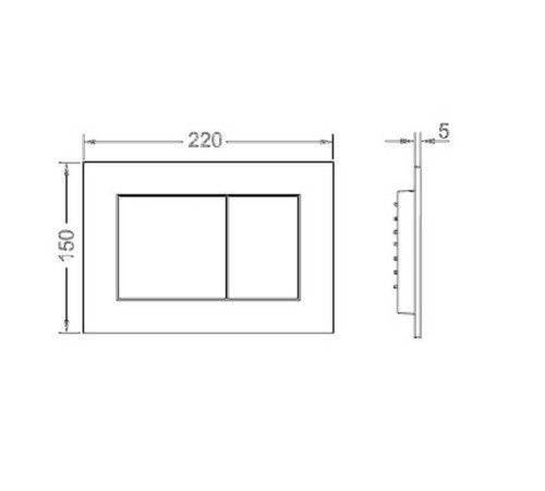 Панель смыва для унитаза TECE TECEnow черный матовый 9240407