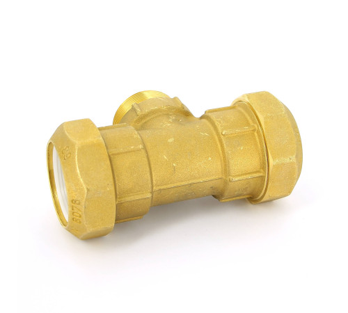 Тройник компрессионный Tiemme для труб ПНД 63х2 НР 3400090