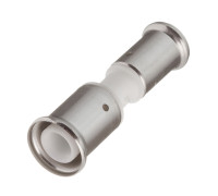 Муфта переходная пресс PVDF HENCO 26х16 мм белая 16PKW-2616