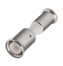 Муфта переходная пресс PVDF HENCO 26х16 мм белая 16PKW-2616