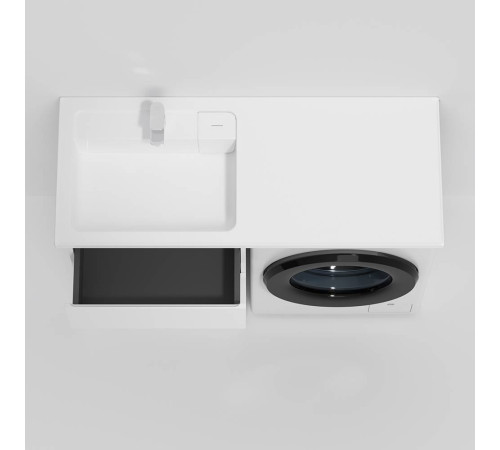 Раковина над стиральной машиной AM.PM X-Joy 120 см левая M85AWPL1201WG