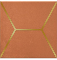 Декор Kerama Marazzi Витраж оранжевый 15х15 см OP\D181\17066