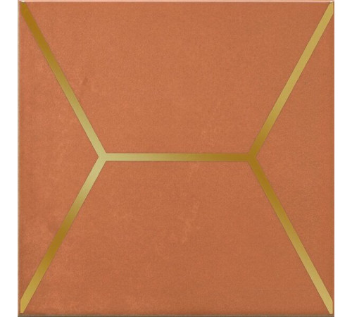 Декор Kerama Marazzi Витраж оранжевый 15х15 см OP\D181\17066