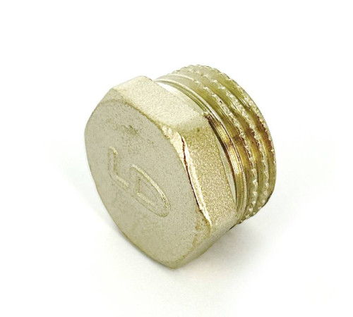 Заглушка LD Pride латунная никелированная 1/2 наружная резьба LD.67.505.15