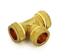 Тройник обжимной Tiemme 22х22х22 мм 1000013