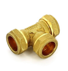 Тройник обжимной Tiemme 22х22х22 мм 1000013