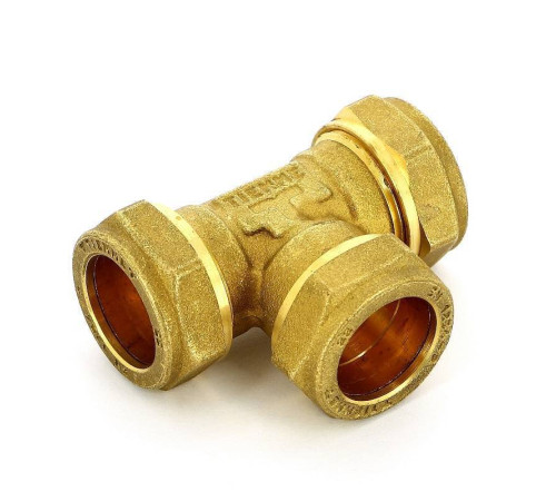 Тройник обжимной Tiemme 22х22х22 мм 1000013