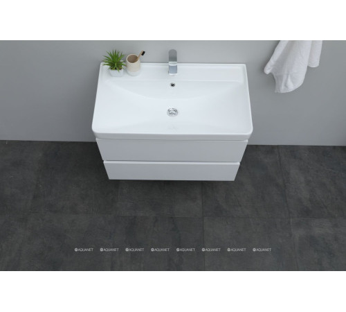 Комплект 1 Раковина керамическая накладная Aquanet Ирис 810x480x210 мм 00301805