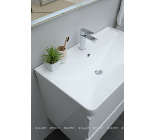 Комплект 1 Раковина керамическая накладная Aquanet Ирис 810x480x210 мм 00301805