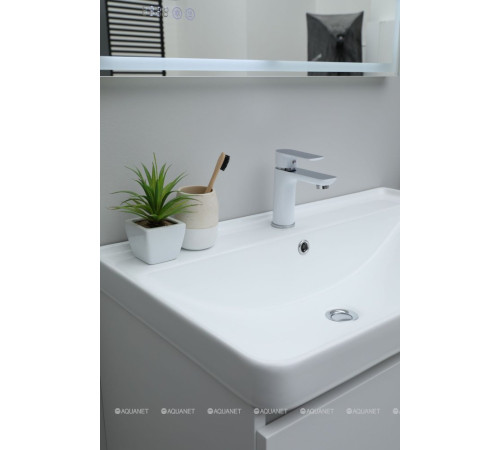 Комплект 1 Раковина керамическая накладная Aquanet Ирис 810x480x210 мм 00301805