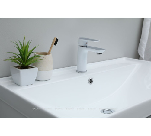 Комплект 1 Раковина керамическая накладная Aquanet Ирис 810x480x210 мм 00301805